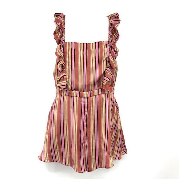(A54) TJD The Jetset Diaries Young Heart Romper Ruffled, Size L - Picture 6 of 14